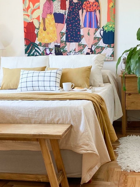 Almohadón Cuadros 50x30 cm.