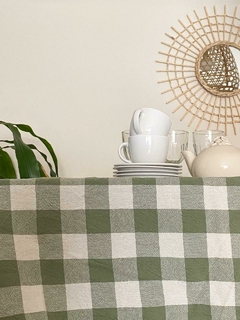 Mantel Cuadros 4 colores. - comprar online
