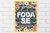 quadro decorativo moldura laqueada com vidro Foda-se