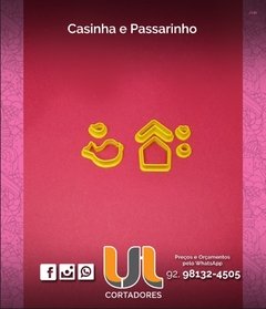 Cod345 Passarinho e Casinha