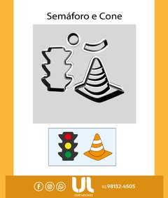 Cod330 Semáforo e cone