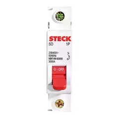 Disjuntor Unipolar Curva "C" 3ka 25A Steck SDD61C25