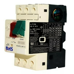 Disjuntor Motor BHS BDM-NG225, modelo BDM-G225, com botões de partida e parada, especificação de corrente de 1,6 a 2,5A e potência de 0,37/0,75kW.