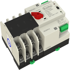 Chave de Transferência Automática 4 Polos 100A 220Vca Brasiltec Série 8 