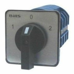Chave rotativa BHS LW26-63C/06, tripolar, 2 posições de 60°, 63A, comutadora.