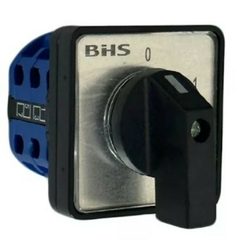 Chave rotativa BHS LW26-160Q/03 tripolar com liga-desliga 0-1, 160A.