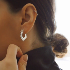 Sun Hoop Earrings on internet