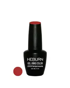 ESMALTE GEL COLOR ROJO SUAVE LED/UV - HEBURN