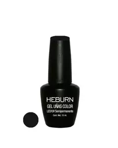 ESMALTE GEL COLOR NEGRO LED/UV - HEBURN