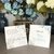 Plaquinha de agradecimento (10x10 cm) - flores tiffany