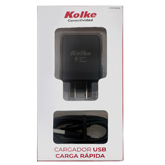 Cargador 18W Carga Rápida QC 3 Tipo-C | Kolke - comprar online