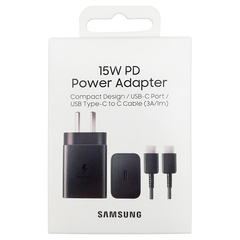 SAMSUNG CARGADOR USB-C 15W CON CABLE C-C