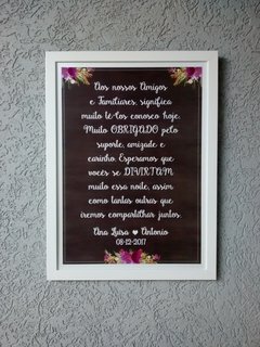 Quadro personalizado para Casamento