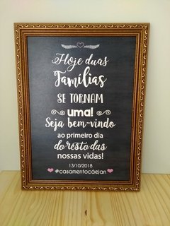 Chalkboard com frase personalizada - comprar online