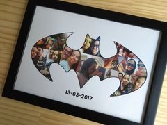 Quadro personalizado com fotos Batman
