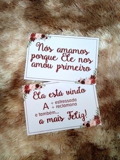 Plaquinhas para Pajens e Daminhas