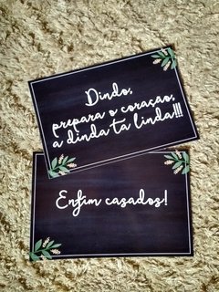 Plaquinhas personalizadas com suas frases para Pajens e Daminhas