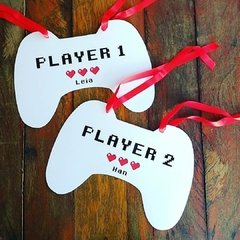 Plaquinhas para Cadeiras dos Noivos Jogos