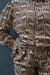 camisa de viscose com botoes forrados chemise de viscose com gola entretelada
