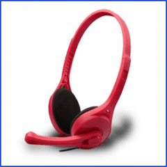 Auriculares PC K550 micrófono miniplug 3.5 Rojo EDIFIER
