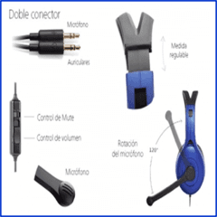 Auriculares K800 Azul con Micrófono EDIFIER - DURTOM