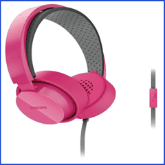 AURICULARES PHILIPS SHL5205PK/10 ROSA MICROFONO - comprar online
