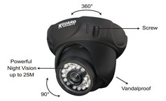 CAMARA CCTV IR DOMO KGUARD 480TVL 4.3MM BLACK en internet