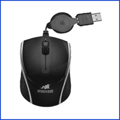 Mouse Optico Maxell Mowr-180 Carbono