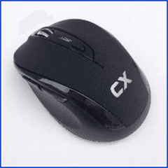 MOUSE CX LK-612AG BLACK RUBBER 2.4GHZ WIRELESS