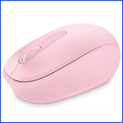 Mouse Wireless Microsoft 1850 Light Orchid y Flame Red.-
