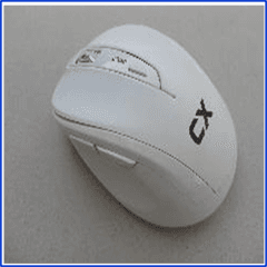 MOUSE CX LK-612AG RED or WHITE RUBBER 2.4GHZ WIRELESS - comprar online
