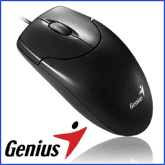 MOUSE GENIUS NS 120 HANGER BLACK PS2