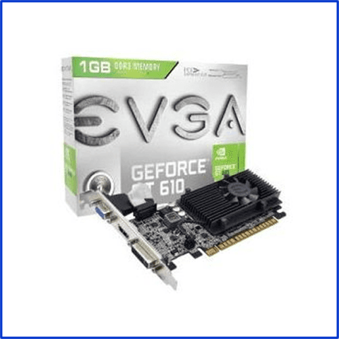 VGA 1GB GT 610 EVGA DDR3 VGA DVI-I HDMI LP