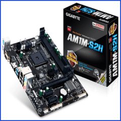 MB GIGABYTE AM1 AM1M-S2H M-ATX BOX (MOTHERBOARD)