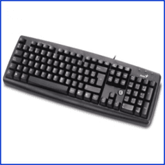 Teclado delgado para escritorio KB-06XE PS2 GENIUS