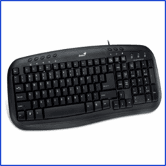 Teclado multimedia KB-M200 USB Negro GENIUS