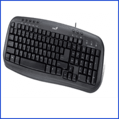Teclado multimedia KB-M200 USB Negro GENIUS - comprar online