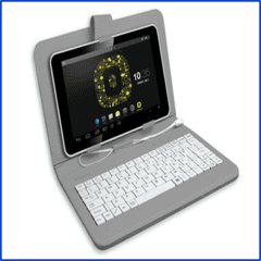 Teclado Para Tablet Panacom KB-9814 10" Verde,Azul,Gris con Funda.- en internet
