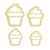 cortador blue star de cupcake