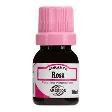 Corante líquido da arcolor de 10ml rosa
