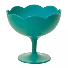 Taça para sobremesa flora azul