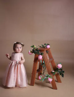 vestido Martina - Vestidos de Comunión Bautismo y Fiesta para Nenas | Cuarto Creciente | Envíos a todo el país