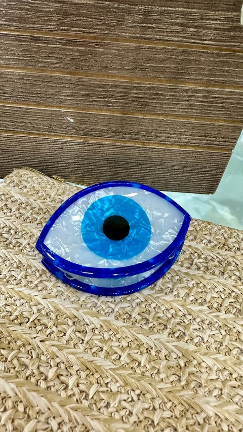 Pregadeira Acrílica Olho Grego - Azul 4969
