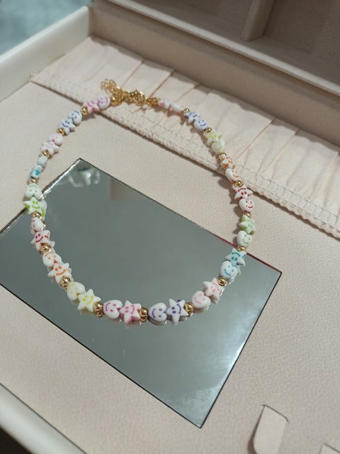 Choker Gargantilha Colar Estrela Coração