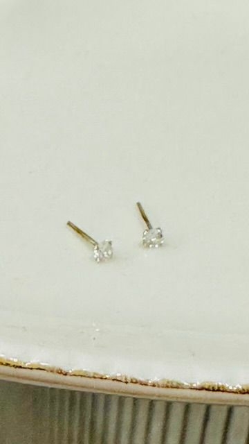 Brinco Prata Italiana 925 Ponto de Luz Cristal - 6966