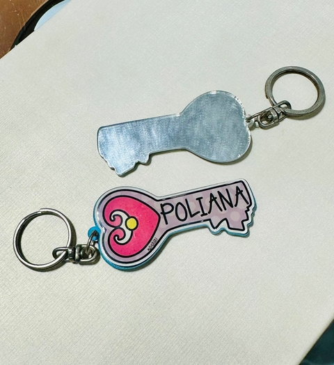 Chaveiro Chave com Espelho - Poliana