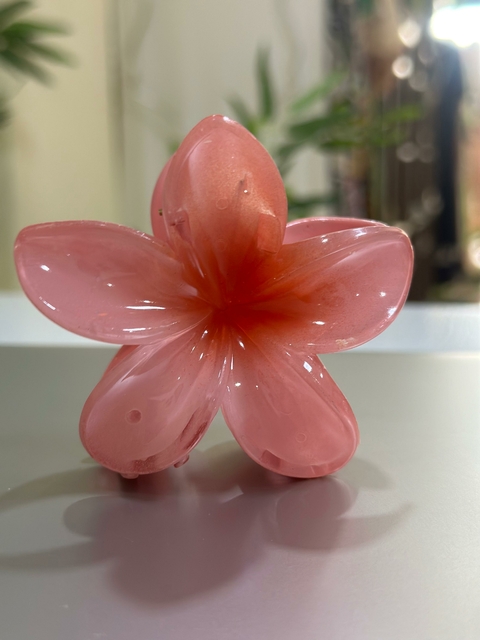 Pregadeira Acrílica Flor 3D - Rosinha 5946