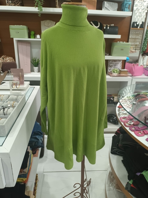 Poncho Tricot Modal - Verde