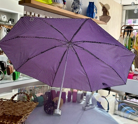 Sombrinha de Bolsa Mini Poa Roxa