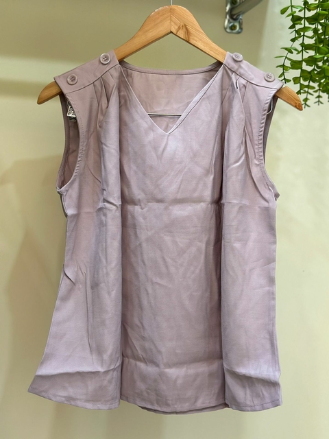Blusa Lisa Alça Botões - Rose 4220